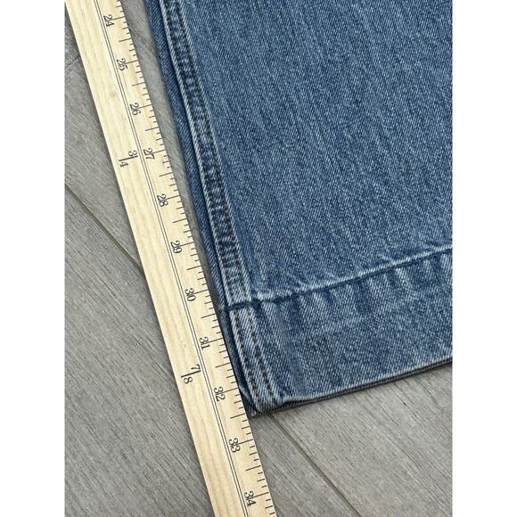RE/DONE 70's Low Rise Bell Bottom Jeans Lake Blue Fade Y2K Hippie Sz 31 NWT - Picture 11 of 14